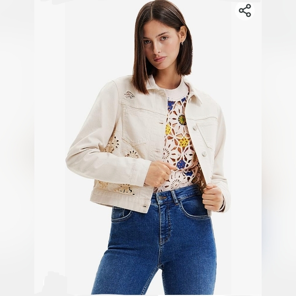Desigual Jackets & Blazers - Desigual Women's Woman Denim Trucker Jacket